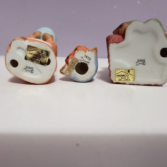 Homco Mom Dad Baby Christmas Morning Bears Figurines Home Decor Lot Of 3 - Picture 6 of 8